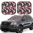 thumbnail image 1 of Goofa Rose Flowers Pattern 2 Piece Car Windshield Sun Shade Foldable | Front Windshield Shade for Sun, Heat and UV Rays | Sunshade for Car Front Window-, 1 of 7
