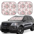 thumbnail image 1 of Goofa Rose Flowers Pattern 2 Piece Car Windshield Sun Shade Foldable | Front Windshield Shade for Sun, Heat and UV Rays | Sunshade for Car Front Window-, 1 of 7
