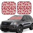 thumbnail image 1 of Goofa Rose Flowers Pattern 2 Piece Car Windshield Sun Shade Foldable | Front Windshield Shade for Sun, Heat and UV Rays | Sunshade for Car Front Window-Small, 1 of 7
