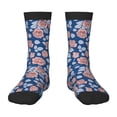 thumbnail image 1 of Goofa Rose Flowers Pattern Children's Crew Socks, Kids' Daily Wear and Sports Socks, Breathable Socks, Sports Socks, Moisture-Wicking Socks for Children, 1 of 6