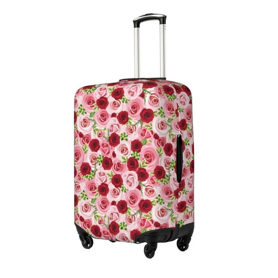 Goofa Rose Flowers Pattern Luggage Covers For Suitcase,Suitcase Cover Protector Fit 18-32 Inch Luggage-Small