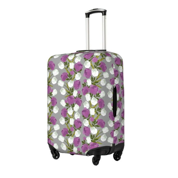 Goofa Rose Flowers Pattern Luggage Covers For Suitcase,Suitcase Cover Protector Fit 18-32 Inch Luggage-Small