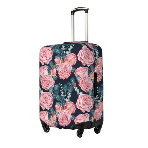 Goofa Rose Flowers Pattern Luggage Covers For Suitcase,Suitcase Cover Protector Fit 18-32 Inch Luggage-