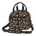 thumbnail image 1 of Goofa Rose Flowers Pattern Lunch Bag ,Insulated Lunch Box, Small Leakproof Cooler Food Lunch Containers Reusable High Capacity Lunch Tote Bags, 1 of 1