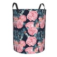 thumbnail image 1 of Goofa Rose Flowers Printed Circular Hamper,Laundry Basket with Handles,Storage Baskets Foldable,Large Capacity Laundry Hamper-Small, 1 of 8