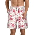 thumbnail image 1 of Goofa Rose Flowers Printed Mens Swim Trunks Summer Quick Dry Short Beach Swimwear Bathing Suits-Medium, 1 of 9