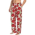 thumbnail image 1 of Goofa Rose Flowers Printed Soft Pajama Pants for Men, Wide Leg Comfy Casual Lounge Yoga Pants-X-Large, 1 of 9