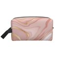 thumbnail image 1 of Goofa Rose Gold Glitter Splatter Printed Toiletry Bag with Handle,Large Capacity Travel Makeup Cosmetic Bag for Women, Carry on Airport Airline Compliant Bag, 1 of 9