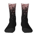 thumbnail image 1 of Goofa Rose Gold Glitter1 Printed Men's Crew Socks, Soft Durable Breathable Moisture-Wicking with Odor Control Cotton socks, 1 of 9