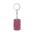 thumbnail image 1 of Goofa Rose Leopard Print Printed Rectangular Metal Keychain Bag Charm Floral Charm for Purse Keys Metal Keyring Gift for Women Accessories, 1 of 7