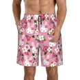 thumbnail image 1 of Goofa Rose Rabbit Printed Mens Swim Trunks Summer Quick Dry Short Beach Swimwear Bathing Suits-Large, 1 of 9