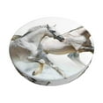 thumbnail image 1 of Goofa Running White Horses Printed Stool Covers Round, Waterproof Round Bar Stool Covers Anti-Slip Round Bar Stool Seat Cover with Elastic Bands Durable -13 inch, 1 of 7