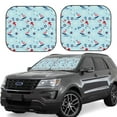 thumbnail image 1 of Goofa Sailboats Anchors Pattern 2 Piece Car Windshield Sun Shade Foldable | Front Windshield Shade for Sun, Heat and UV Rays | Sunshade for Car Front Window-Medium, 1 of 7