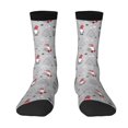thumbnail image 1 of Goofa Santa with Gifts Printed Men's Crew Socks, Soft Durable Breathable Moisture-Wicking with Odor Control Cotton socks, 1 of 9