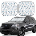 thumbnail image 1 of Goofa Scarf Bear Pattern 2 Piece Car Windshield Sun Shade Foldable | Front Windshield Shade for Sun, Heat and UV Rays | Sunshade for Car Front Window-, 1 of 7