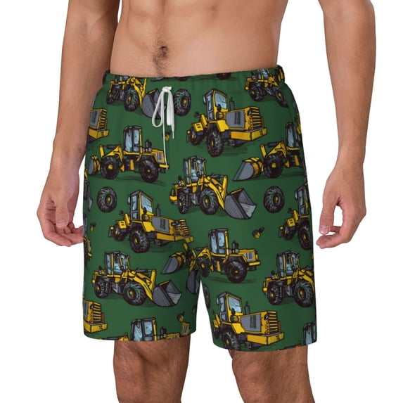 Goofa Scraper Printed Men's Swim Trunks Board Shorts Quick Dry Mens Swimming Trunks with Compression Liner,Breathable Fit Hawaii Beach Shorts-3X-Large