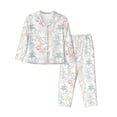 thumbnail image 1 of Goofa Sea Animals Printed Women’s 2 Piece Pajama Set Super,Pajamas Women's Long Sleeve Sleepwear Soft Button Down Loungewear Pjs Lounge Set Nightwear-X-Large, 1 of 9