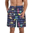 thumbnail image 1 of Goofa Sea Inhabitans and Herb Printed Mens Swim Trunks Summer Quick Dry Short Beach Swimwear Bathing Suits-Small, 1 of 1