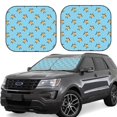 thumbnail image 1 of Goofa Sea Turtle Pattern 2 Piece Car Windshield Sun Shade Foldable | Front Windshield Shade for Sun, Heat and UV Rays | Sunshade for Car Front Window-Large, 1 of 7
