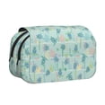 thumbnail image 1 of Goofa Sea Turtle Pattern Double Layer Pen Pencil Case, Protective Large Capacity Storage Organizer Pen Pouch, Office College Supplies for Teens Adults, 1 of 7