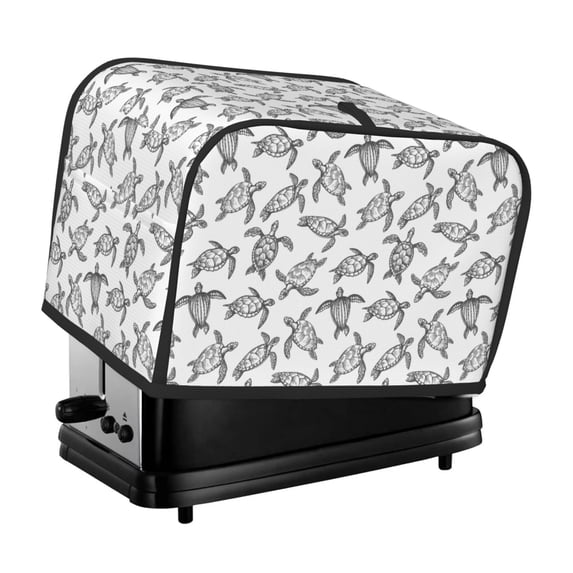 Goofa Sea Turtle Print Toaster Cover 2 Slice, Two Slice Bread Machine Cover Quilted Toaster Covers Bread Maker Cover Kitchen Appliance Cover