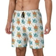 thumbnail image 1 of Goofa Sea Turtle Printed Men's Swim Trunks Board Shorts Quick Dry Mens Swimming Trunks with Compression Liner,Breathable Fit Hawaii Beach Shorts-XX-Large, 1 of 9