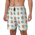thumbnail image 1 of Goofa Sea Turtle Printed Men's Swim Trunks Board Shorts Quick Dry Mens Swimming Trunks with Compression Liner,Breathable Fit Hawaii Beach Shorts-Medium, 1 of 9