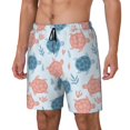 thumbnail image 1 of Goofa Sea Turtle Printed Men's Swim Trunks Board Shorts Quick Dry Mens Swimming Trunks with Compression Liner,Breathable Fit Hawaii Beach Shorts-Medium, 1 of 9