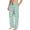 thumbnail image 1 of Goofa Sea Turtle Printed Soft Pajama Pants for Men, Wide Leg Comfy Casual Lounge Yoga Pants-Medium, 1 of 9