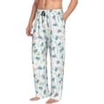 thumbnail image 1 of Goofa Sea Turtle Printed Soft Pajama Pants for Men, Wide Leg Comfy Casual Lounge Yoga Pants-, 1 of 9