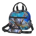 thumbnail image 1 of Goofa Sea Turtle Swims Pattern Lunch Bag ,Insulated Lunch Box, Small Leakproof Cooler Food Lunch Containers Reusable High Capacity Lunch Tote Bags, 1 of 1