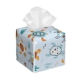 thumbnail image 1 of Goofa Sea Turtle Tissue Box Cover PVC Leather Tissue Holder Square Facial Tissue Case Facial Paper Organizer Dispenser for Bathroom, Vanity Countertop, 1 of 8