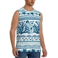 thumbnail image 1 of Goofa Sea Underwater Jellyfish Printed Men's Sleeveless T-Shirt - Athletic Gym Workout Tank Top for Men - Moisture-Wicking, UPF 30+ Quick-Dry Muscle Tee-Small, 1 of 8