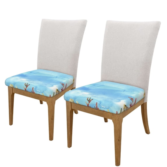Goofa Sea and Fish Printed Couch Cushion Covers,Soft and Durable Throw Pillow Case , Floral Sofa Magic Sofa Stretch Cushion Couch Covers Washable