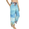 thumbnail image 1 of Goofa Sea and Fish Printed Soft Pajama Pants for Women, Wide Leg Comfy Casual Lounge Yoga Pants-Large, 1 of 9
