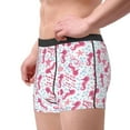 thumbnail image 1 of Goofa Seahorse and Starfish Printed Men's Boxer Briefs Underwear, Moisture-Wicking Underwear, Trunk,Soft and Breathable Cotton Underwear-XX-Large, 1 of 9