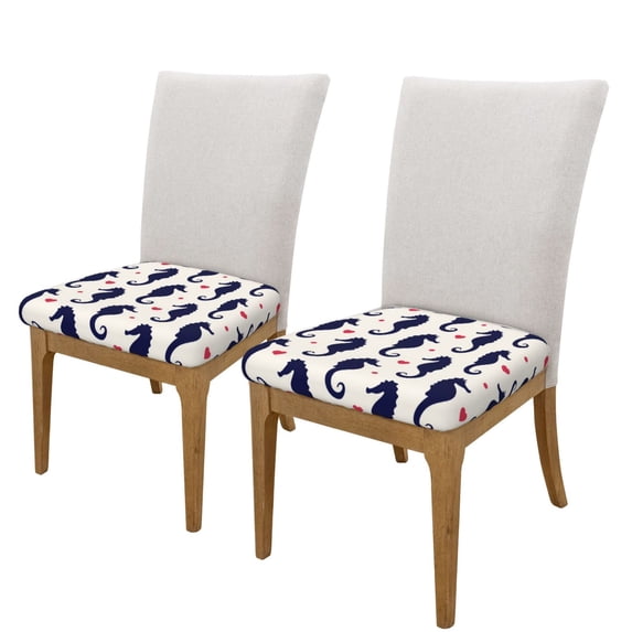 Goofa Seahorses and Hearts Printed Couch Cushion Covers,Soft and Durable Throw Pillow Case , Floral Sofa Magic Sofa Stretch Cushion Couch Covers Washable