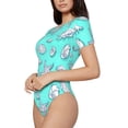 thumbnail image 1 of Goofa Seashell And Starfish Printed Women Rash Guard Short Sleeve,Tummy control Swimsuit Surfing Swimsuit Bathing Suit One Piece Swimsuit UPF 50-XX-Large, 1 of 9