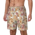 thumbnail image 1 of Goofa Seashells Printed Men's Swim Trunks Board Shorts Quick Dry Mens Swimming Trunks with Compression Liner,Breathable Fit Hawaii Beach Shorts-3X-Large, 1 of 9