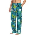 thumbnail image 1 of Goofa Shark And Leaves Printed Soft Pajama Pants for Men, Wide Leg Comfy Casual Lounge Yoga Pants-X-Large, 1 of 9