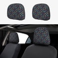 thumbnail image 1 of Goofa Shells and Seaweed Pattern 2 PCS Car Headrest Cover, Headrest Protector,Universal Interior Car Accessories, 1 of 6