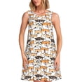 thumbnail image 1 of Goofa Shiba Inu Dog for Summer Dresses for Women – Beach Floral Sundress, Casual Pockets Boho Tank Dress for Hot Days, 1 of 7