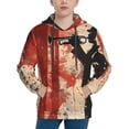 thumbnail image 1 of Goofa Silhouette Trumpet Red Art Pattern Hooded Sweatshirt for Youth Trendy youth sweatshirt Casual Hoodie for Boys and Girls-X-Large, 1 of 6