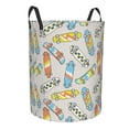 thumbnail image 1 of Goofa Skateboard Printed Circular Hamper,Laundry Basket with Handles,Storage Baskets Foldable,Large Capacity Laundry Hamper-Medium, 1 of 8