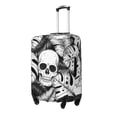 thumbnail image 1 of Goofa Skull and palm leaves Pattern Luggage Covers For Suitcase,Suitcase Cover Protector Fit 18-32 Inch Luggage-, 1 of 9