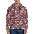 thumbnail image 1 of Goofa Skull colorful daisy for Men's Hooded Sweatshirt - Lightweight Pullover Hoodie with Kangaroo Pocket, Perfect for Everyday Wear-Medium, 1 of 7