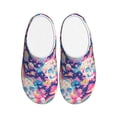 thumbnail image 1 of Goofa Skull rainbow color space Print Womens Mens Cotton Lightweight House Slippers , Washable Home Slippers,Indoor Comfy Bedroom Cozy Slippers-39/40, 1 of 7