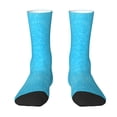 thumbnail image 1 of Goofa Sky Blue Glitter Printed Men's Crew Socks, Soft Durable Breathable Moisture-Wicking with Odor Control Cotton socks, 1 of 9
