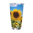 thumbnail image 1 of Goofa Sky Golden Sunflower Field B for 20 oz Skinny Tumbler Stainless Steel Coffee Mug Slim Vacuum Insulated Travel Cup Car Cup-Without Straw, 1 of 8