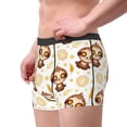 thumbnail image 1 of Goofa Sloth Yoga Printed Men's Boxer Briefs Underwear, Moisture-Wicking Underwear, Trunk,Soft and Breathable Cotton Underwear-XX-Large, 1 of 9